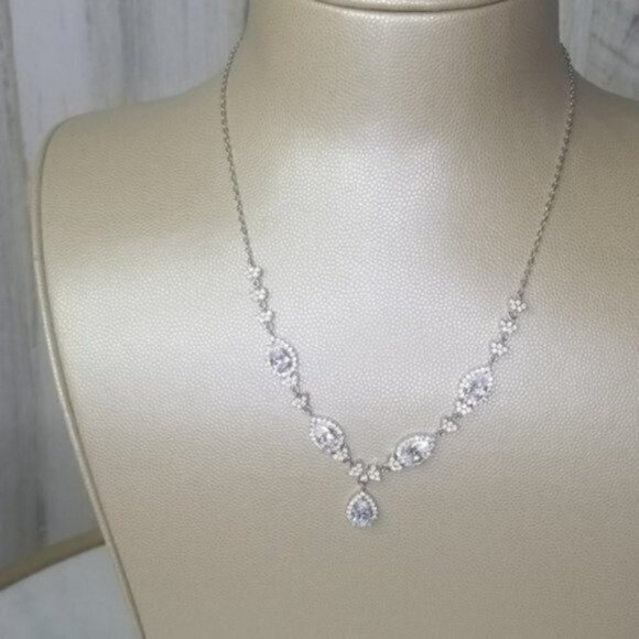 Giani Bernini Cubic Zirconia Teardrop Statment - Picture 4 of 9